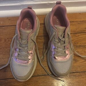 Skechers Mauve and Taupe Athletic Shoes